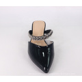 2020 Flat Shoes slipper Girl rhinestone chain style leather casual c288 Ladies women manufacturer Flats